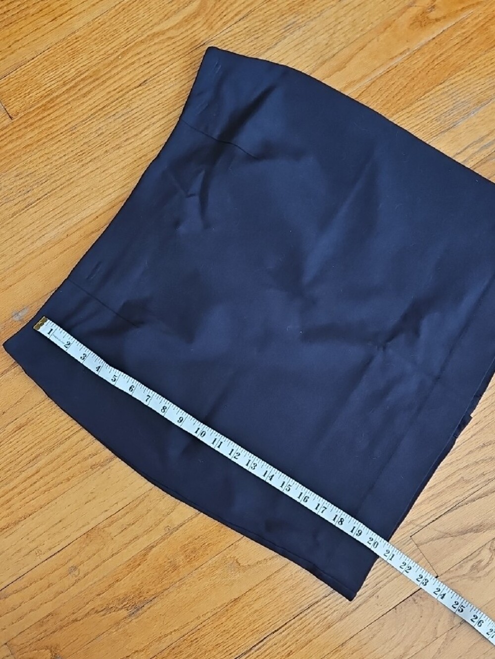 Women's Pencil Skirt Lands End Black Ponte Knit Sz 18